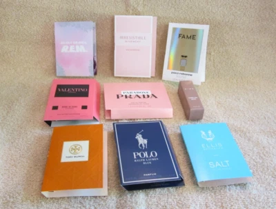 Lote de 9 mini frascos de muestra de perfume Frangrance para mujer NUEVO ~ Prada ~ Ariana Grande Foto 1 de 3