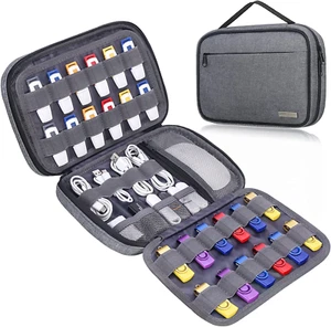 Lacdo USB Flash Drive Case Thumb Drive Holder Case Organizer Portable Electronic - Picture 1 of 12