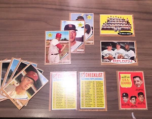 1962 Topps Baseball Card Lot - 17 Vintage Cards Unmarked Checklists Rookies 👀 - Bild 1 von 11