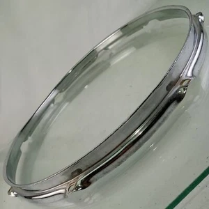 Ludwig 14"COB 8-Lug Triple-Flange 50s Snare/Floor Tom Drum Rim/Hoop Chrome-BRASS - Picture 1 of 7