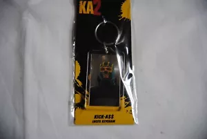 KICK ASS 2 FACE LUCITE PLASTIC KEYCHAIN KEYRING NEW OFFICIAL KA2 MOVIE FILM A$$ - Bild 1 von 2