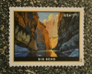 2020USA #5429 $7.75 Big Bend - Priority Mail  -  Mint  NH   - Picture 1 of 1