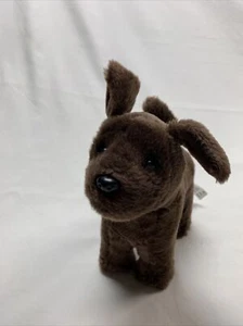 American Girl Doll BKB81 Marrone Cioccolato Laboratorio Poseable Peluche 6,5" Pet Dog 2014 - Foto 1 di 8