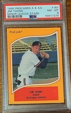 1990 Procards A & AA #187 Jim Thome Minor League Stars PSA 8 