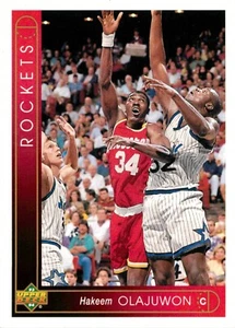 1993 HOUSTON ROCKETS NBA Card HAKEEM OLAJUWON Upper Deck - Picture 1 of 3