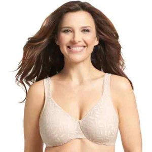 Olga 35519 Reggiseno minimizzatore foglie trasparenti 38DD Butterscotch - Foto 1 di 1
