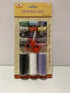 Sewing Kit Measure Scissor Thimble Thread Needle Set - Picture 1 of 2