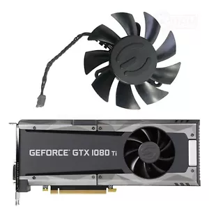 Ventilador de GPU de repuesto para tarjeta gráfica híbrida EVGA GTX 1080 Ti SC2 - Imagen 1 de 4