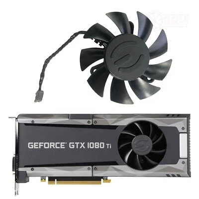 EVGA GTX 1080 Ti SC2 Hybrid Replacement Graphics Card GPU Fan - Image 1 of 4