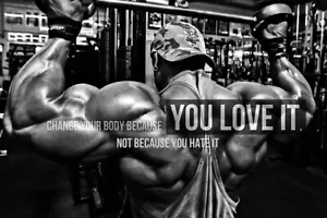 Gym Body Building Keep Fit Muscle Exercise Work Out Wall Art Home - POSTER 20x30 - Picture 1 of 4