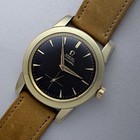 1954 Omega SEAMASTER VINTAGE WATCH C. 344 Bumper Auto REF 2766 Black Waffle Dial