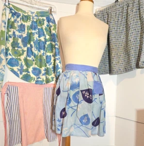 4er Set Vintage Schürzen - Handarbeit - 60er Jahre - Halbschürze / Rückenbindung - Bild 1 von 6