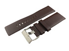 Dark Brown Genuine Leather Strap Band fit Diesel DZ Watches 22mm to 34mm sizes