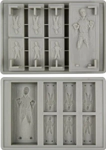 Star Wars Han Solo in Carbonite Silicone Ice Cube Tray - Foto 1 di 1
