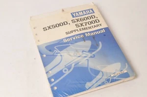 Yamaha Supplementary Service Manual Repair Maintenance Shop | SX500 600 700 NOS - Foto 1 di 3