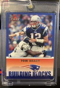 TOM BRADY 2002 Fleer #256 Building Blocks Tiffany Gold Foil #178/225 Rare - Picture 1 of 6