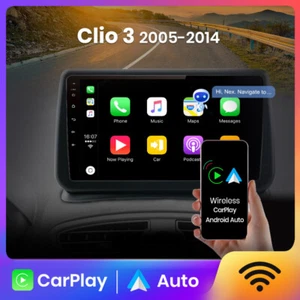 Für Renault Clio 3 2006-2012 Android 13 Apple Carplay Autoradio Radio GPS NAVI - Bild 1 von 17