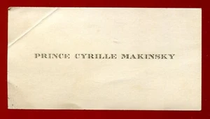 cdv carte de visite. Prince Cyrille Makinsky - Picture 1 of 1