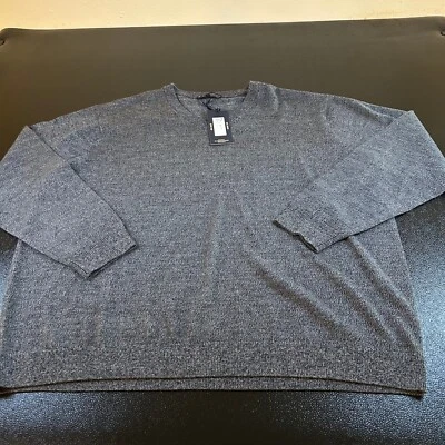 Suéter Hart Schaffner Marx Lana Merino Cuello en V Hombre Grande Gris Jaspeado Para Hombres 2XB NUEVO CON ETIQUETAS Foto 1 de 4