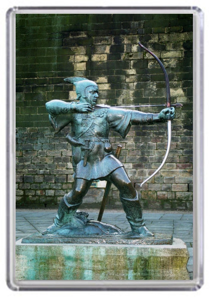 Nottingham Robin Hood Statue Fridge Magnet