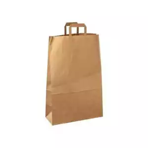Topkraft Papier Tragetaschen Papiertüten 220 x 105 x 360 mm, braun, 250 Stück - Bild 1 von 1