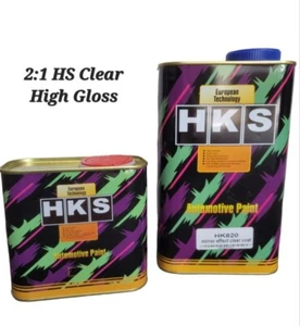HKS High Gloss 2 Pack Clear Kit 1.5L Auto Car Smash Repair Paint HS 2:1 - Picture 1 of 2
