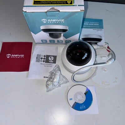 PTZIP204W-X4IR HD IP 4MP 4x Optical Zoom WDR 66ft Small Vandan Proof Dome PTZ - Image 1 of 4