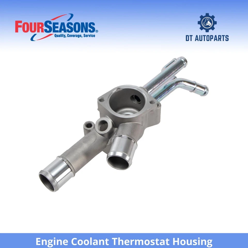 For 2003-2008 Hyundai Tiburon Engine Coolant Thermostat Housing 4 Seasons 2004 - Image 1 of 4
