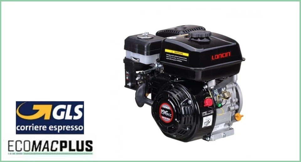 Loncin G200F Motore benzina 4 tempi HP 6,5 albero CILINDRICO 196 CC - Immagine 1 di 1