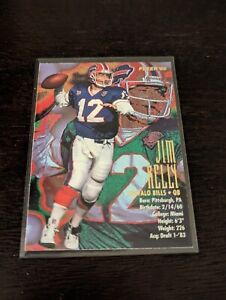 1995 Fleer Jim Kelly card #35 - Hall of Fame - Buffalo Bills