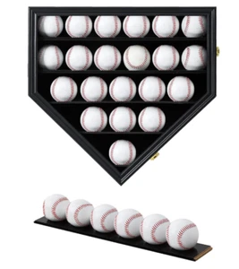 Baseball Vitrine Rahmen Case Baseball Shadow Box Wandschrank Baseball Halter - Bild 1 von 6