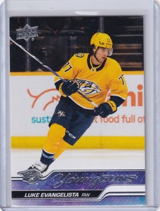 2023-24 Upper Deck Series 1 Young Guns #221 Luke Evangelista Nashville Predators