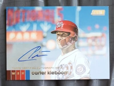 2020 Stadium Club- Carter Kieboom On Card- Auto #ACK Nationals 🔥⚾️🔥 - Image 1 of 3