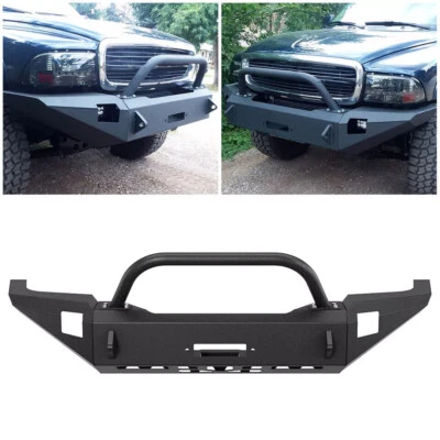Front Steel Bumper W/ Bull Bar 98 99 00 01 02 03 For 97-04 Dodge Dakota Durango - Image 1 of 4