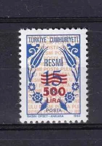 Turkey 1989 Yvert TS 182 Overprinted Service stamp MNH VF - Picture 1 of 1
