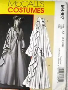 Vestido Renaissance Misses talla 6-12 McCalls 4997 patrón de costura - Imagen 1 de 2