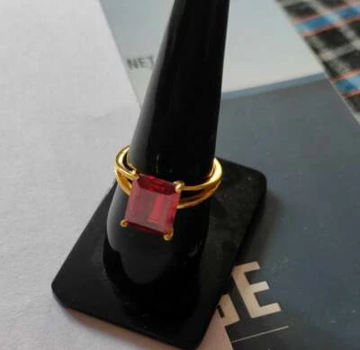 925 Sterling silver Red Garnet January birthstone engagement Gift Ring For Women - Image 1 of 4