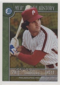 2017 Bowman Draft MLB History Gold Refractor /50 Ryne Sandberg #MLBD-RS HOF