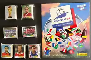 Panini France 98 NEAR Complete Set 548 Different Loose Stickers + Empty Album - Picture 1 of 17