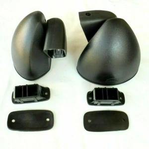 Datsun Fairlady S30 Z 240Z 260Z 280Z 280ZX 1969-78 Pair Black Door Mirror Bullet - Foto 1 di 11