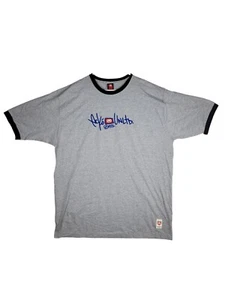 Ecko Unltd Knit Graphic Casual T-shirt Mens Size XXL Gray Grey W Blue Letters - Picture 1 of 10
