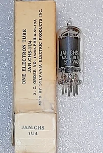 JAN-CHS-1U4 Sylvania NOS Vacuum Tube, TV-7D Tested - will combine shipping - Picture 1 of 3