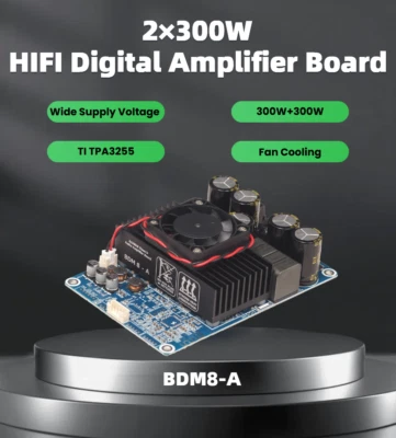 BDM8-A TPA3255 2x300W HIFI Digitaler Leistungsverstärker Class D Platine Hochlei - Bild 1 von 4