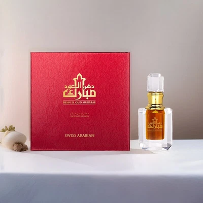 Dehn Oud Mubarak | 6ml. | Öl Parfum von Swiss Arabian Oudh Unisex Attar - Bild 1 von 2