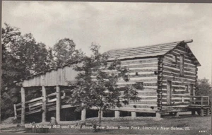 Hill's Carding Mill Wool House New Salem State Park Petersburg IL. Postkarte - Bild 1 von 2
