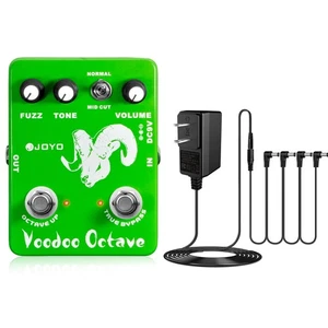 JOYO Octave Fuzz Effect Pedal 2 Modes Electric Guitar True Bypass +Power Adapter - Picture 1 of 15