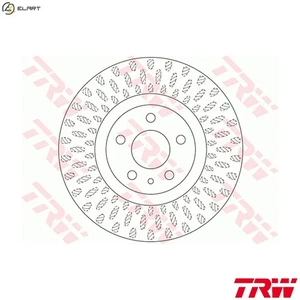 2x BRAKE DISC DF6522 FOR FIAT 312A2/199B6.000 0.9L 2cyl 500L330A1/199B4.000 1.2L - Picture 1 of 12