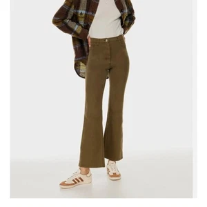 Damen Aritzia Wilfred Free Twostep Schlaghose GD rustikal braun grün Größe 4 - Bild 1 von 9