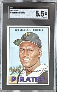 1967 Topps Bob Roberto Clemente Karte #400 Pittsburgh Pirates EX + SGC 5,5 - Bild 1 von 2