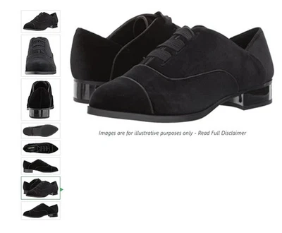 Nine West Womens Noceda Black Velvet Lace-Up Cap Toe Oxfords 10 NEW - Image 1 of 4